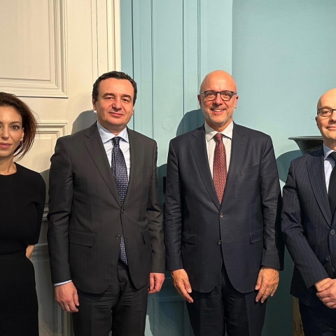Ted Deutch, Simone Rodan-Benzaquen and DANIEL Schwammenthal met with Albin Kurti, Prime Minister of Kosovo, at the 59th Munich Security Conference (MSC) held February 17-19, 2023 in Munich.
